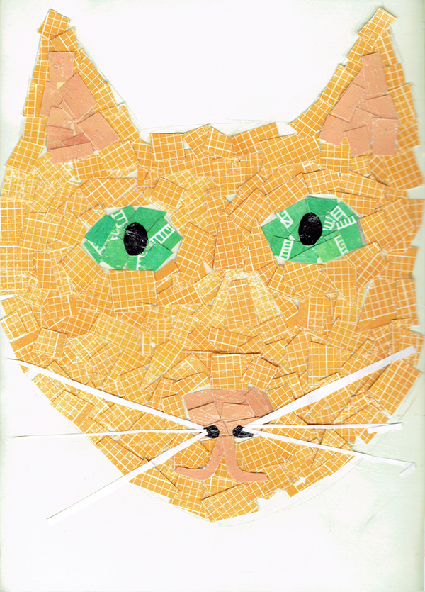 Cat animal cute scrap book scrapbooking paper art paperart design
