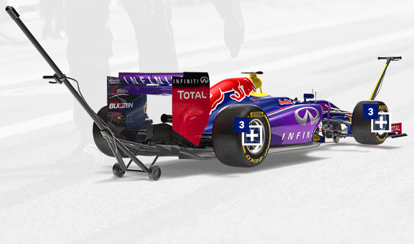 Red Bull Racing f1 motion 3D game hero can formula garage pitstop