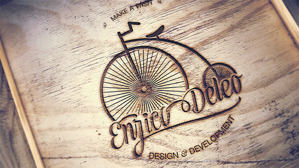 personal branding logo design brand stamp mark vintage cycle Retro
