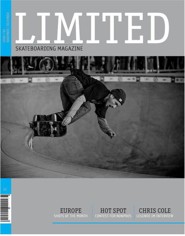 Magazine Redesign LIMITED Skateboarding Magazine