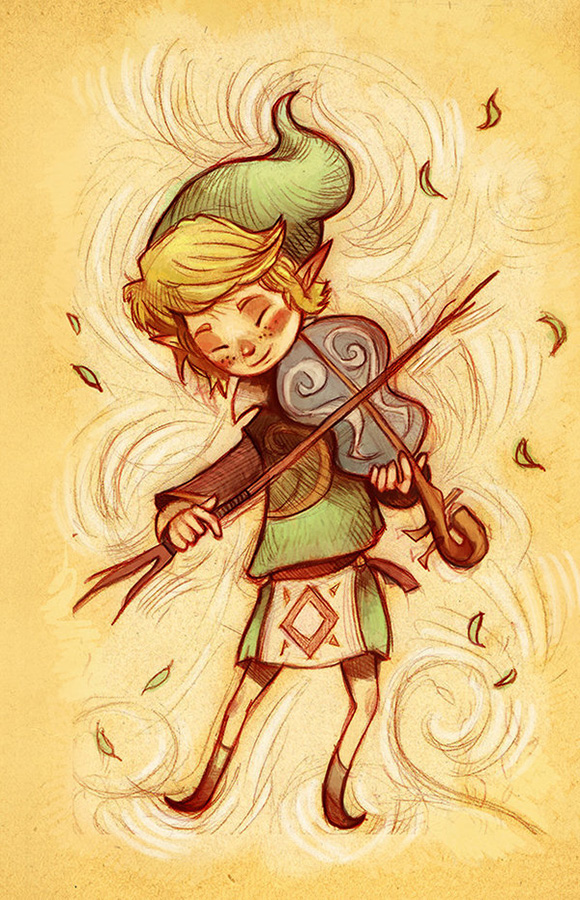 Video Games LOZ zelda Fan Art concept art Nintendo link WIND WAKER rito amanda mullins Legend of Zelda fado storybook Children's Books characters