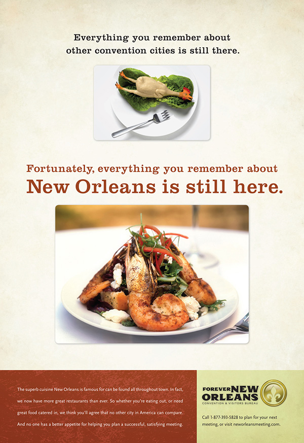 new orleans print ad NOMCVB Food  culture