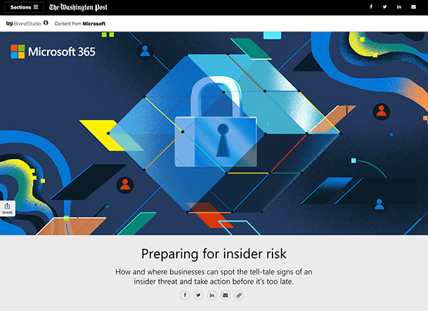 WP BrandStudio X Microsoft / Insider Risk Protection