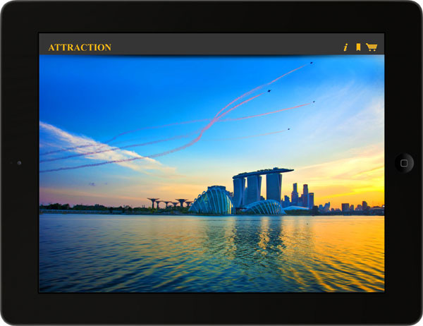 iPad  tourist UI  UX  apple  iOS  attraction  singapore