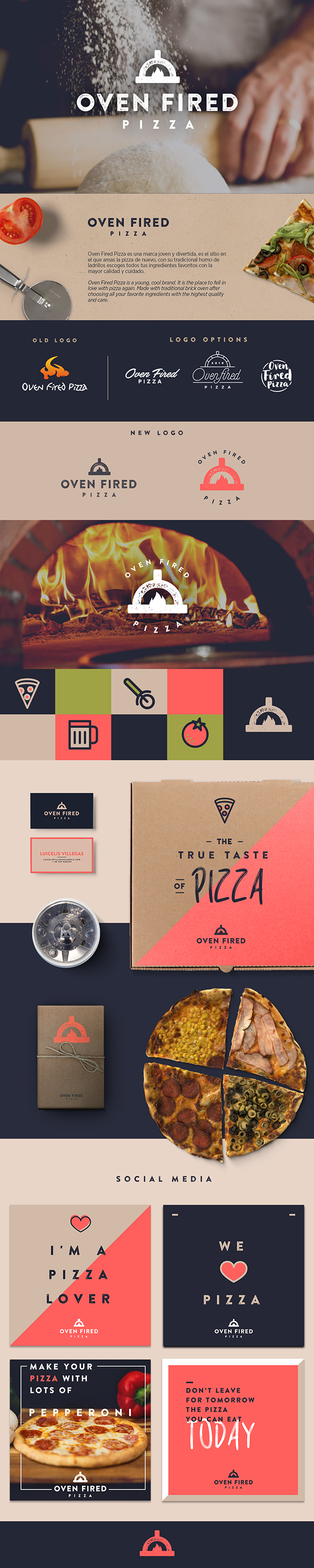 Oven Fired Pizza - Branding