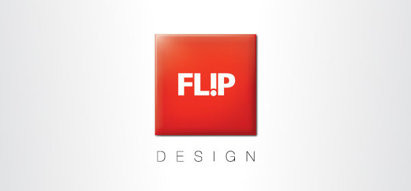 flip  design  branding brand communication visual language  red  square interactive