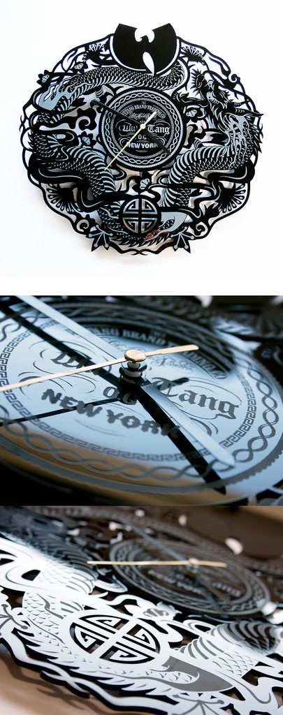 wu tang clock dragon time ILLUSTRATION  chinese laser etching traditional typography  