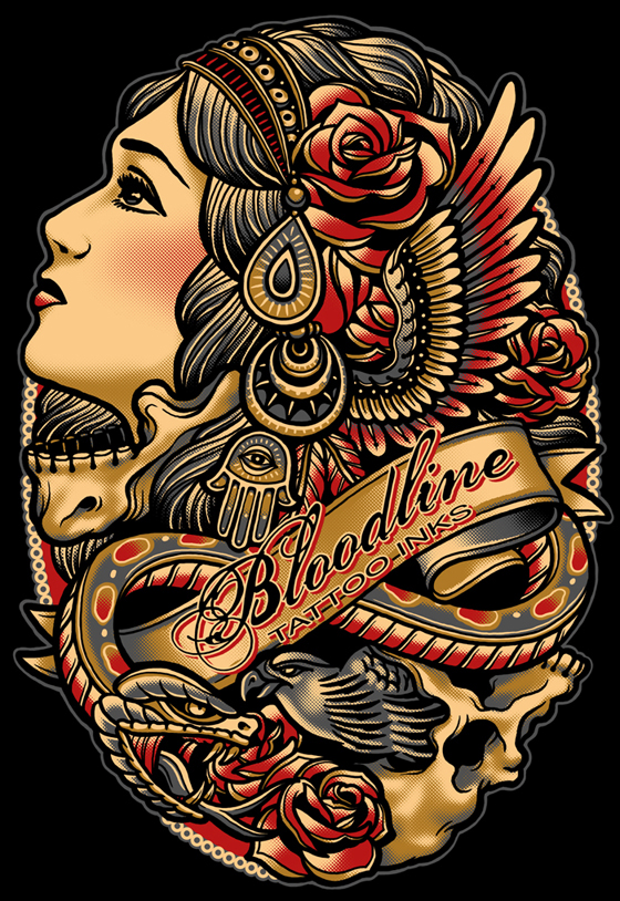 Kristoval kristovaltattoo Bloodline tattoo tattoos shirt tshirt shirtdesign tshirtdesign tattooshirt tattooing gipsy traditional traditionaltattoo