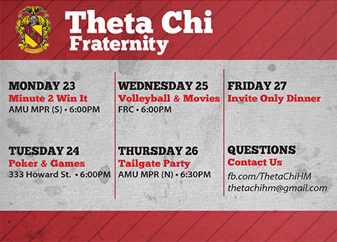 Theta Chi Fraternity greek life