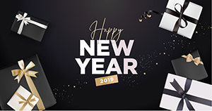 Happy New Year 2019 on Behance