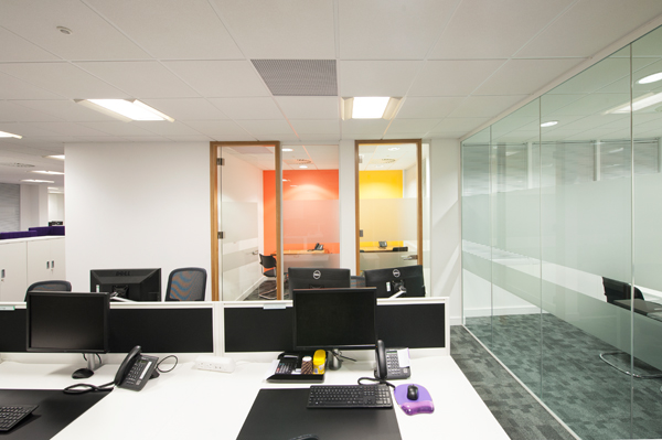 Office Design Wall Graphics colour Office Interiors meeting rooms zoning wayfinding Manifestation Office desking