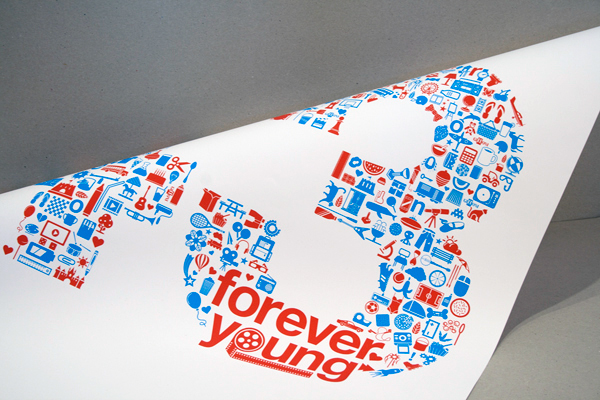 poster  poster design konstantina yiannakopoulou george strouzas film festival giffoni festival helvetica pictograms Typeface Young forever young athens Greece