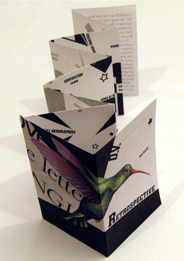 graphic Project University student playing cards book portfolio retrospective