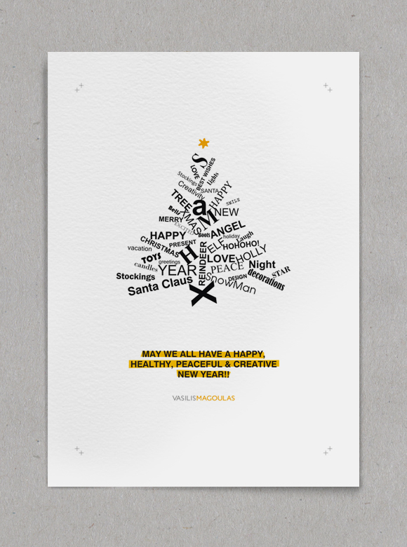 Vasilis Magoulas VAMADESIGN New Years Card christmas card greeting cards xmas new year