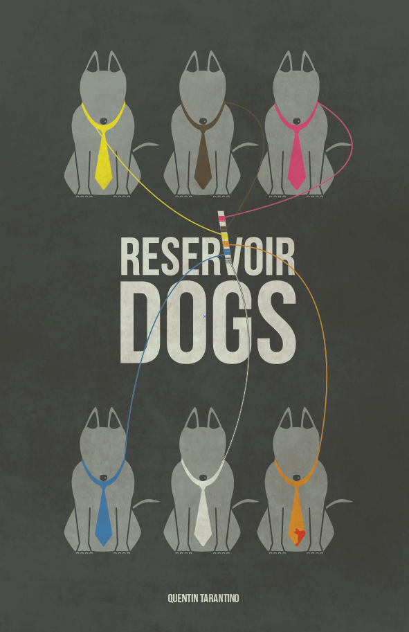 Movie Posters dogs Tarantino poster movie design Cinema cartel pictogram flat