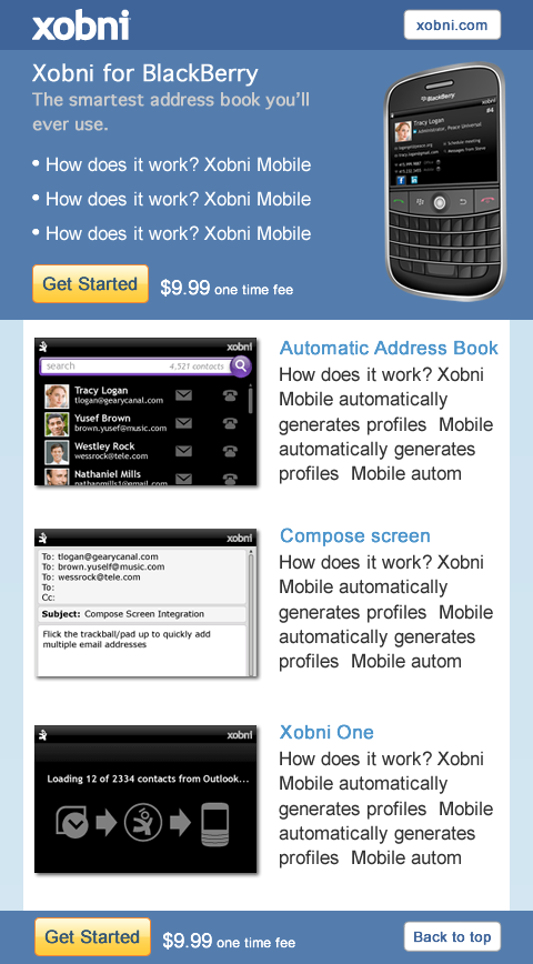 xobni blackberry addressbook mobile