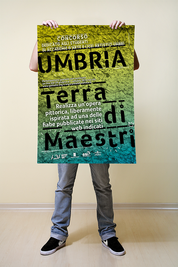 Francesco Mazzenga poster contest Umbria Terra Maestri Licei Artistici Accademia Belle Arti perugia fiabe gsi regione umbria