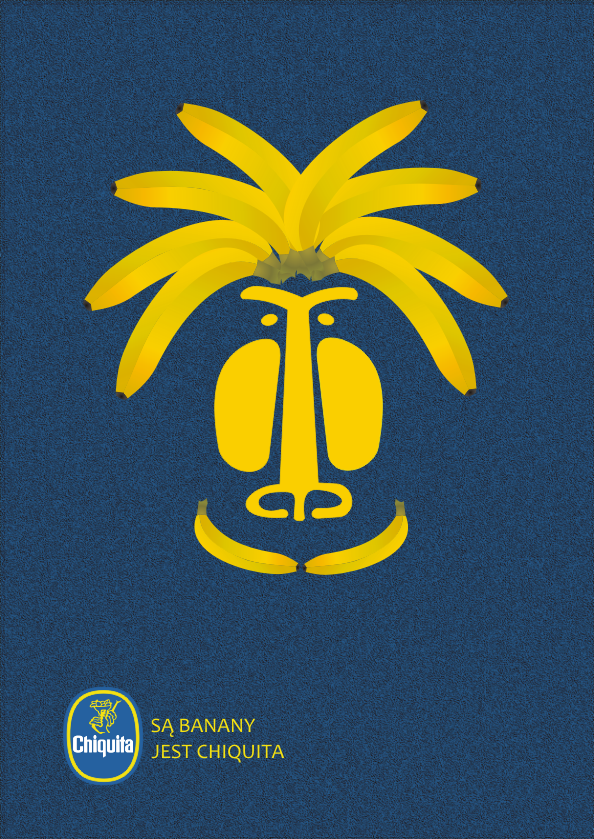 chiquita banany kampania Ambient pomysł żółty monkey