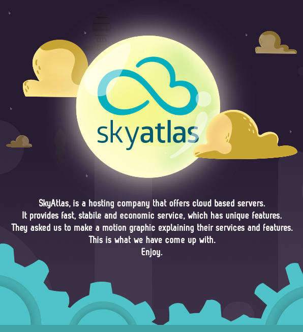 skyatlas cloud computing cloud server system IT koff koffanimation Character flat design