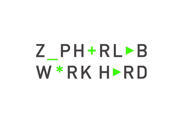 zephyrlab design studio close-knit team Fun ambitious symbols alphabet replaced