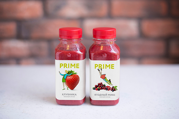prime star cafe Coffee drinks juice fruits White funny ironic Character package