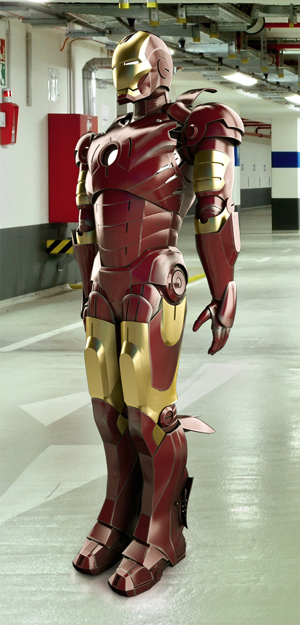 iron man iron man CG CGI 3D vfx Render Composite parking lot visual effects graphics poster