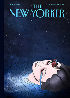 digital photoshop Illustrator cover magazine The New Yorker illustrations poetic psychological