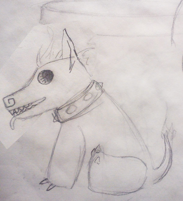 dog  Xoloescuintle modeling  draw