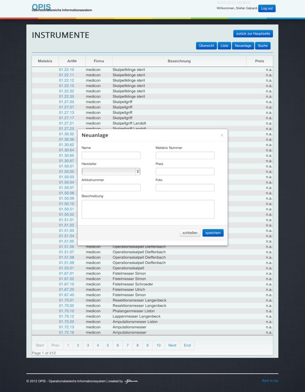 statistics medical implants instruments devices dashboard login