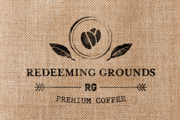 Redeeming Grounds logo  coffee  branding  RG  stationery  business card  letterhead  tomboy