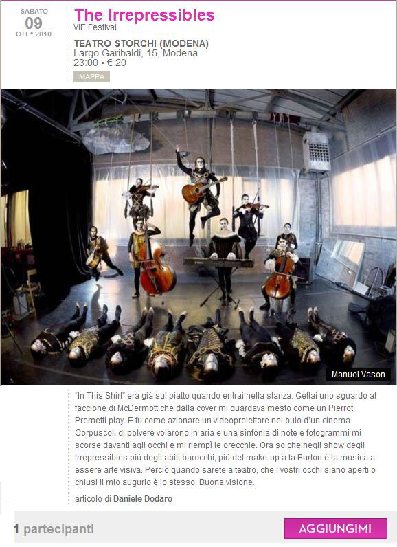 concerts live reviews magazine articles articoli giornalismo concerti eventi network recensioni