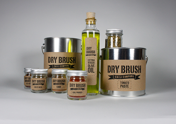 Dry Brush Food Labels Designed By Brit Mullen
