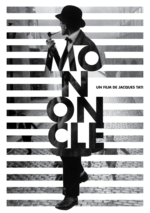 Mon oncle  poster  animation motion print movie design