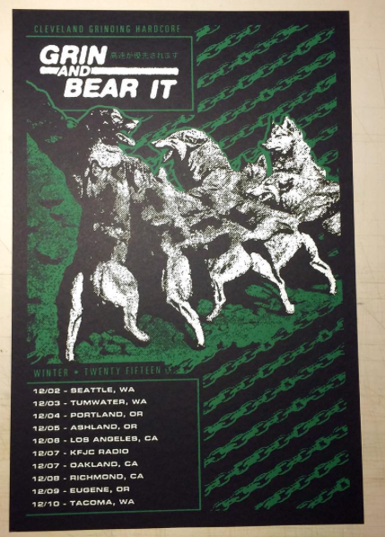 screen printed gig poster