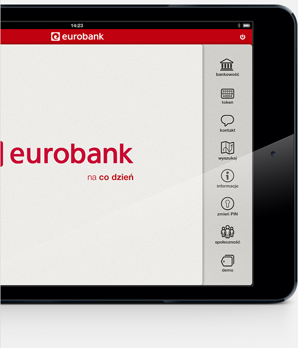 Bank eurobank banking app application ios iphone android iPad tablet Work 