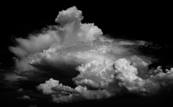cumulus cloud b&w