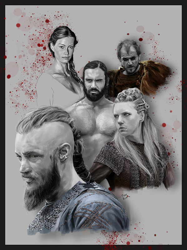 vikings poster vikings history vikings draw lothbrok Ragnar Lothbrok viking...