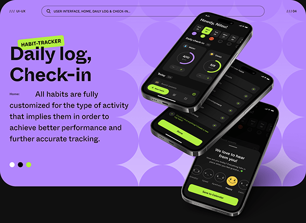 Habit Tracker & Healthcare App – UI-UX Case study