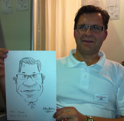 Live Caricature caricature   karikatur sketch speed drawing Event allan Allan buch portrait funny drawing