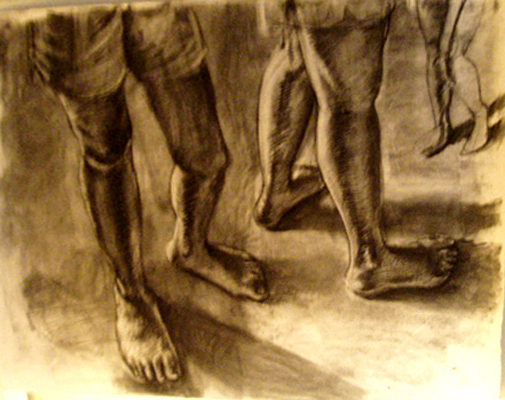 drawings  figure charcoal still life