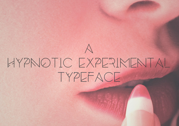 Silent Lips Free font experimental hypnotic dream
