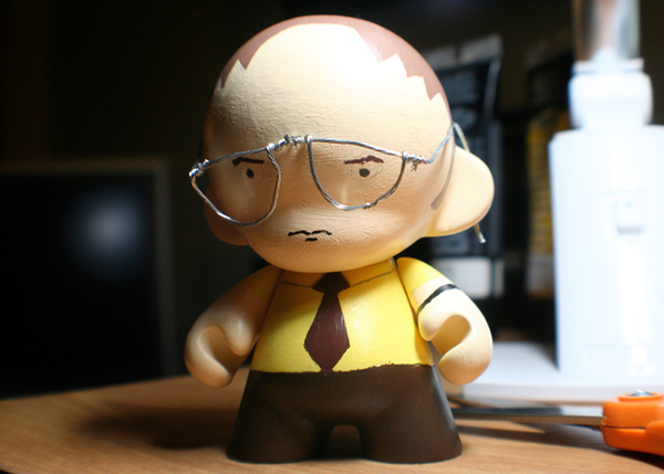 the office dwight schrute nbc Munny Kid Robot vinyl character