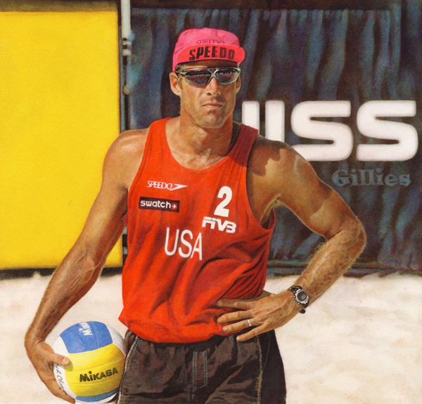 sports volleyball people figure Trading Card Art male