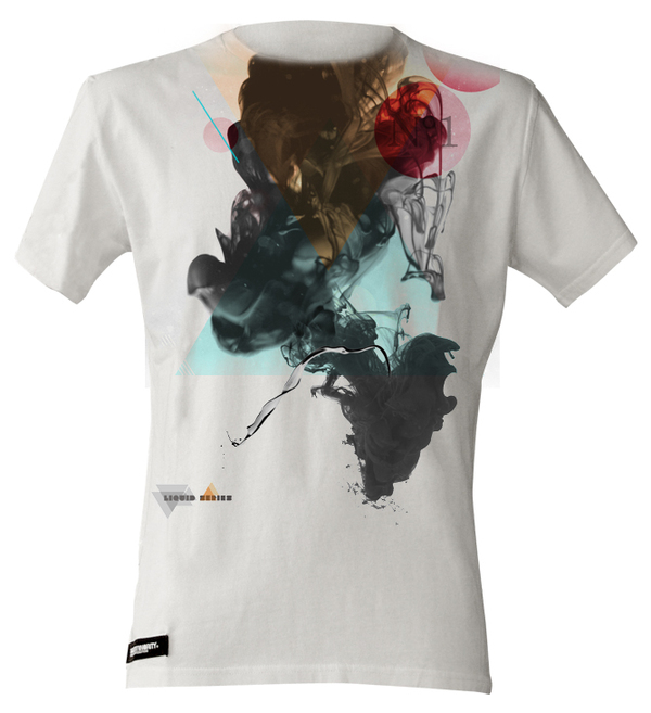 T Shirt Liquid digital textile graphic