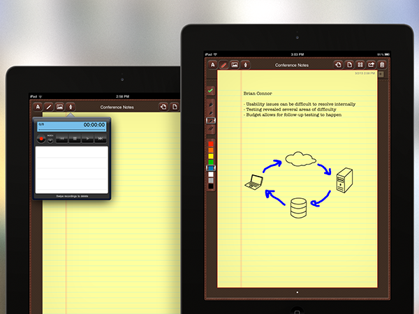 iPad  iOS  Note-taking sketching
