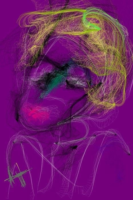 faces caricature   finger painting ipad art iPad painting flowpaper iphone flow human sketching futurist