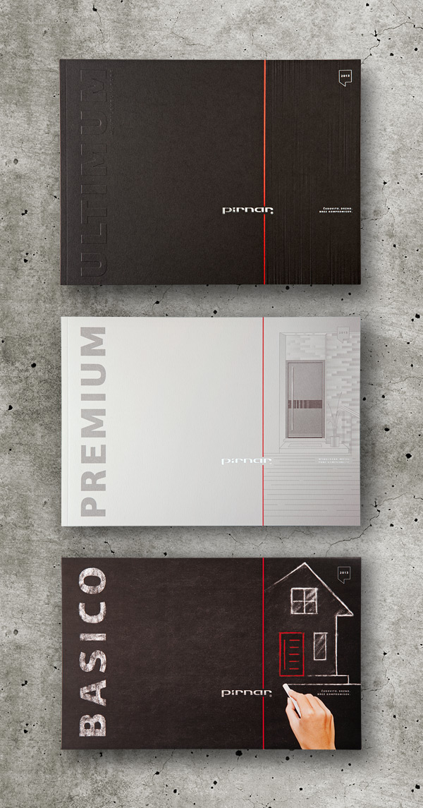 Corporate Identity visual identity Product Catalogue brochure information design paper Blind Embossing