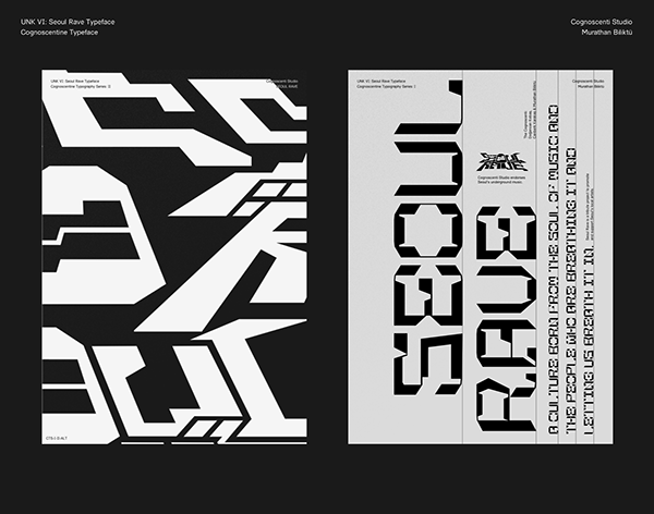 Seoul Rave Typeface - Mechanic and Techno on Behance