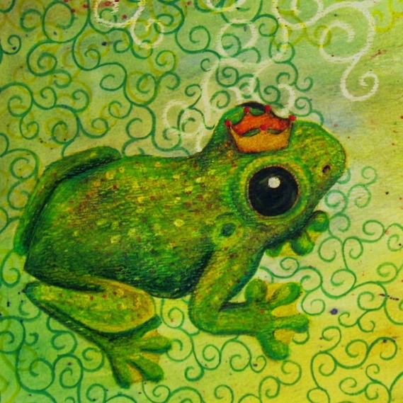 frog prince frog prince green toad Swirls Princess