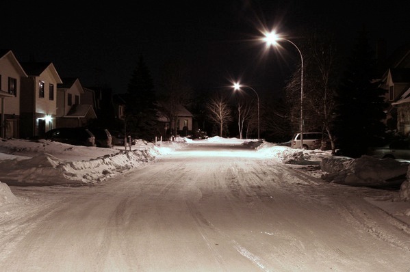 photo atmosphere neige nuit temps de pose paysage Landscape mer Canada Montreal